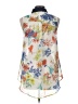Lumiere 100% Polyester Floral Ivory Sleeveless Blouse Size L - photo 2