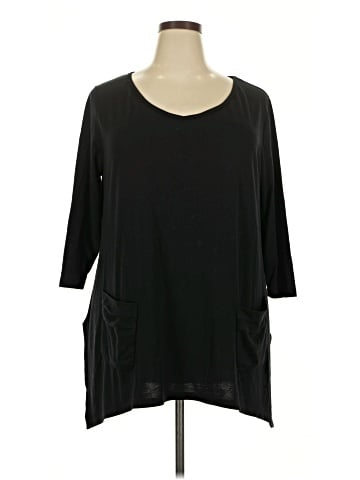 August Silk 3/4 Sleeve T-Shirt (view 1)
