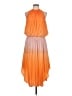 Ramy Brook 100% Polyester Orange Cocktail Dress Size L - photo 1