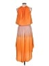 Ramy Brook 100% Polyester Orange Cocktail Dress Size L - photo 2
