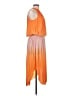 Ramy Brook 100% Polyester Orange Cocktail Dress Size L - photo 4