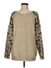 Easel Animal Print Tan Pullover Sweater Size M - photo 1