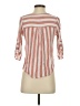Monteau Stripes Pink 3/4 Sleeve Blouse Size S (petite) - photo 2