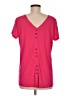 Susan Graver Pink Short Sleeve T-Shirt Size M - photo 2