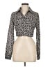 Etiquette 100% Polyester Black Long Sleeve Blouse Size M - photo 1