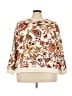 Talbots 100% Cotton Paisley Ivory Sweatshirt Size 3X - photo 1