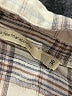 La Fee Maraboutee Plaid Tan Long Sleeve Button-Down Shirt Size EU 36 / US 6 - photo 7