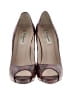 L.K. Bennett Animal Print Burgundy Red Heels Size EU 38 1/2 - photo 2