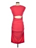 Nicole Miller Solid Red Cocktail Dress Size L - photo 2