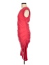 Nicole Miller Solid Red Cocktail Dress Size L - photo 5