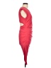Nicole Miller Solid Red Cocktail Dress Size L - photo 4