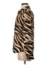 Alexia Admor Animal Print Brown Long Sleeve Blouse Size 8 - photo 5