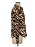 Alexia Admor Animal Print Brown Long Sleeve Blouse Size 8 - photo 4