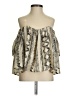 Stone Cold Fox Ivory Gold Sleeveless Blouse Size Sm (1) - photo 1