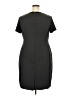 George Solid Gray Casual Dress Size 2X - photo 2