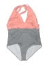 Shelly Color Block Pink Swimsuit Top Size XL - photo 1