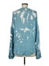 Beulah Style 100% Viscose Teal Long Sleeve Blouse Size M - photo 2