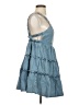 Assorted Brands 100% Rayon Blue Casual Dress Size S - photo 4