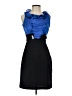 B.wear Color Block Blue Cocktail Dress Size 3 - photo 1