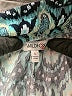 Wildfox 100% Rayon Chevron-herringbone Teal Shorts Size Lg (3 or L) - photo 3