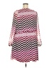 Speechless 100% Polyester Chevron-herringbone Pink Casual Dress Size 2X - photo 2