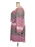 Speechless 100% Polyester Chevron-herringbone Pink Casual Dress Size 2X - photo 5