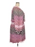 Speechless 100% Polyester Chevron-herringbone Pink Casual Dress Size 2X - photo 4