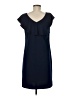 Roz & Ali Solid Blue Casual Dress Size 8 - photo 2