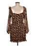 FLORET STUDIOS 100% Polyester Floral Brown Casual Dress Size S - photo 2