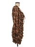 FLORET STUDIOS 100% Polyester Floral Brown Casual Dress Size S - photo 4
