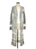 Sequin Hearts 100% Acrylic Silver Kimono Size M - photo 1
