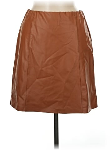 Olive and Oak Faux Leather Skirt (view 1)