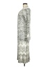 Sequin Hearts 100% Acrylic Silver Kimono Size M - photo 5