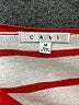 CAbi 100% Cotton Red Short Sleeve Top Size M - photo 7