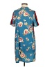 Missguided Print Blue Casual Dress Size 2 - photo 1