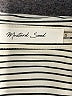 Mustard Seed 100% Polyester Stripes Ivory Long Sleeve Blouse Size S - photo 7