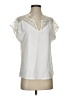 Shein 100% Polyester Ivory Short Sleeve Blouse Size 2 - photo 1