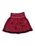 Pumpkin Patch 100% Cotton Hearts Burgundy Red Skirt Size 5 - photo 1
