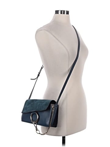 Chloé Suede Calfskin Small Faye Shoulder Bag Cloudy (view 2)