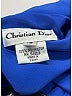 Christian Dior 100% Polyester Blue Short Sleeve Blouse Size 16 - photo 10
