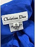 Christian Dior 100% Polyester Blue Short Sleeve Blouse Size 16 - photo 6