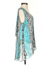 Frank Lyman Design 100% Polyester Animal Print Teal Sleeveless Blouse Size 4 - photo 4