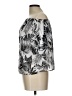 Ro & De 100% Polyester Black Silver Short Sleeve Blouse Size L - photo 5