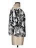 Ro & De 100% Polyester Black Silver Short Sleeve Blouse Size L - photo 4