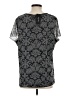 City Chic 100% Nylon Gray Short Sleeve Blouse Size XXS  12 - photo 2