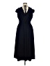ASOS Solid Black Blue Casual Dress Size 14 - photo 2