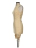 Lioness Solid Tan Cocktail Dress Size S - photo 5