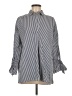 Zara Basic Stripes Gray Blue 3/4 Sleeve Blouse Size XS - photo 1