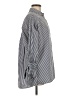 Zara Basic Stripes Gray Blue 3/4 Sleeve Blouse Size XS - photo 4