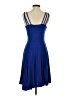 Coercion Solid Blue Cocktail Dress Size S - photo 2